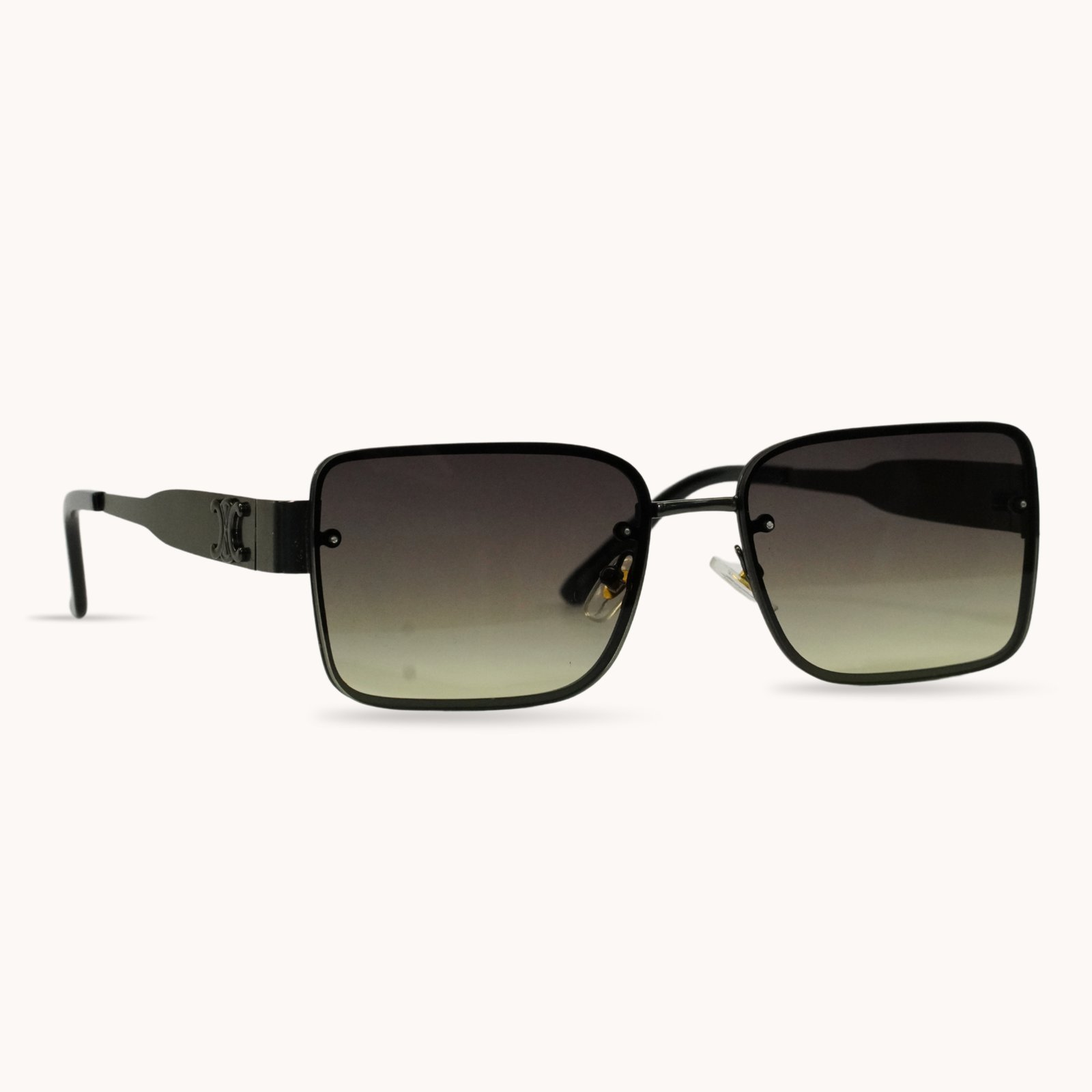 Metal modern gradient sunglasses - Image 2
