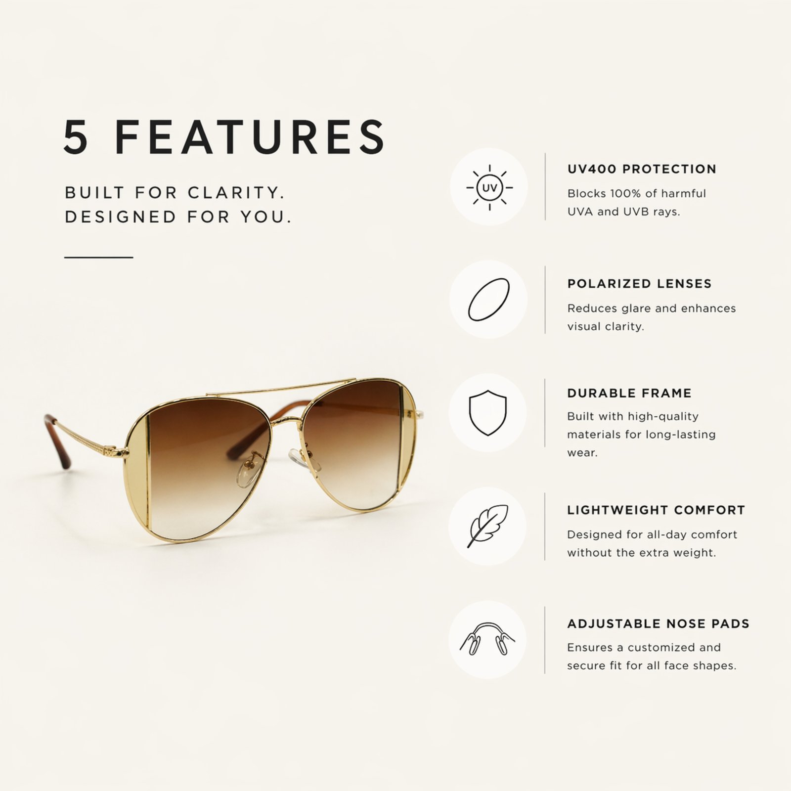 Aviator new sunglasses - Image 3