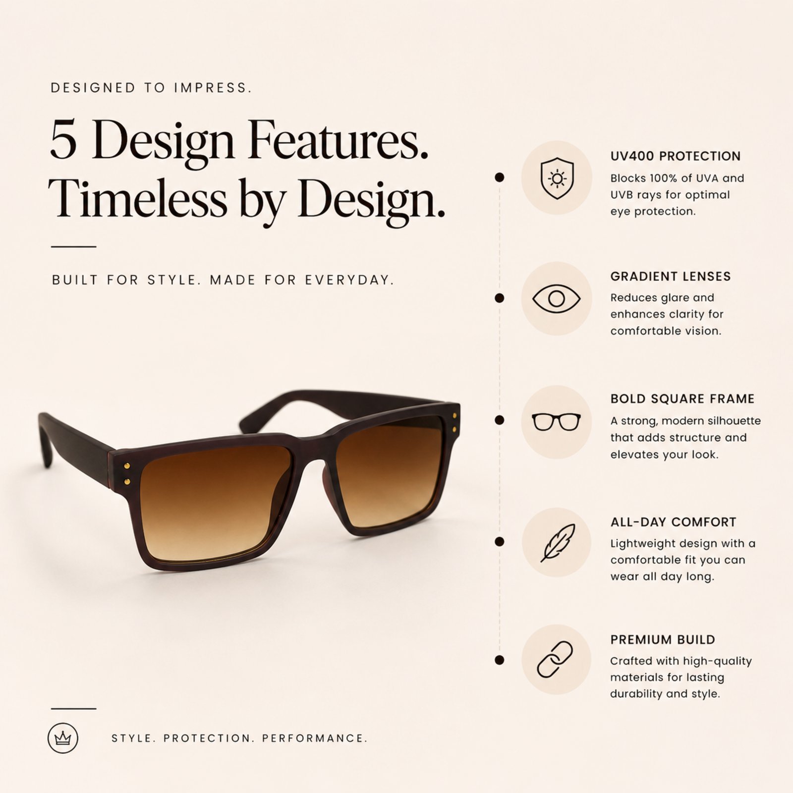 Sheet square sunglasses - Image 3