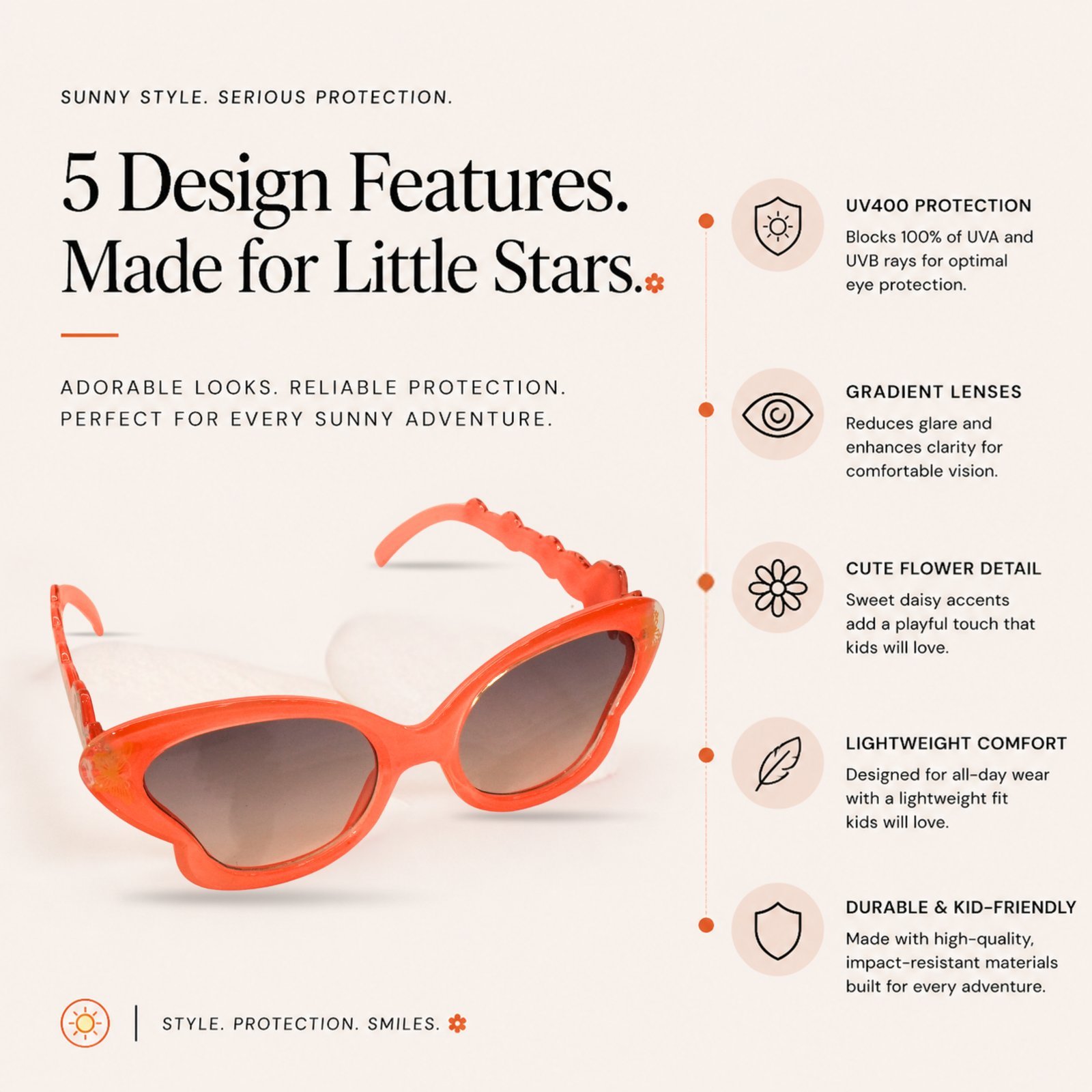 5 design baby sunglasses - Image 3